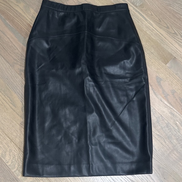 Alfani Dresses & Skirts - Alfani Vegan Leather Midi Skirt Size S